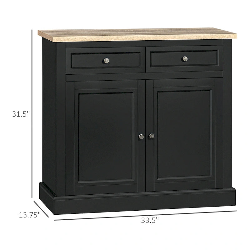 Credenza a buffet con ante e ripiani regolabili
