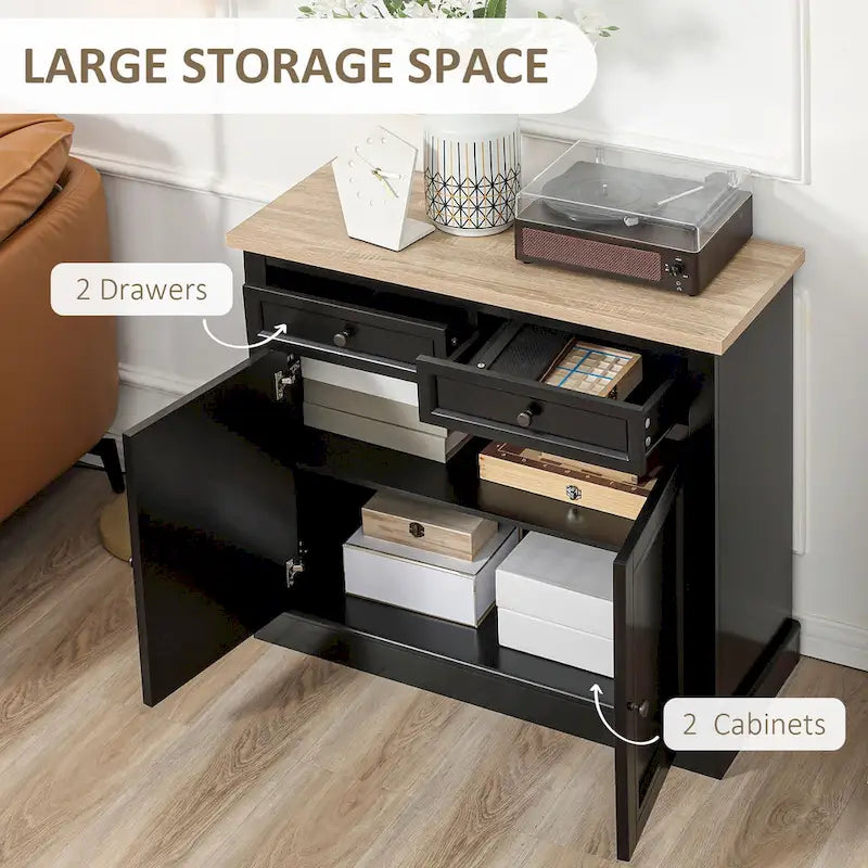 Credenza a buffet con ante e ripiani regolabili