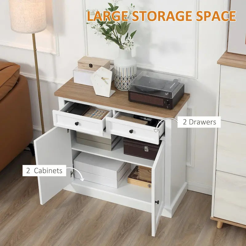 Credenza a buffet con ante e ripiani regolabili