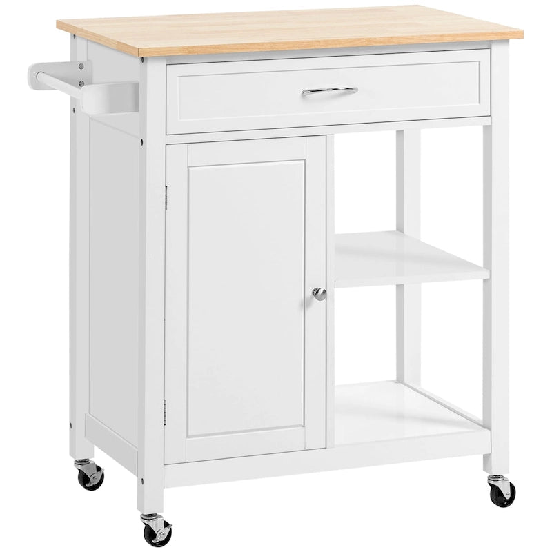 Carrello da Cucina con Ripiani e Ruote