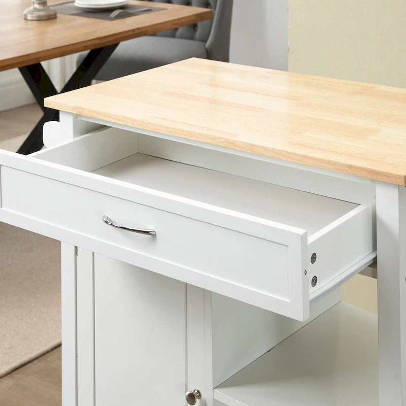 Carrello da Cucina con Ripiani e Ruote