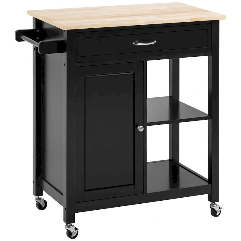 Carrello da Cucina con Ripiani e Ruote