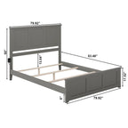 Telaio letto con piattaforma Madison Wood Foundation