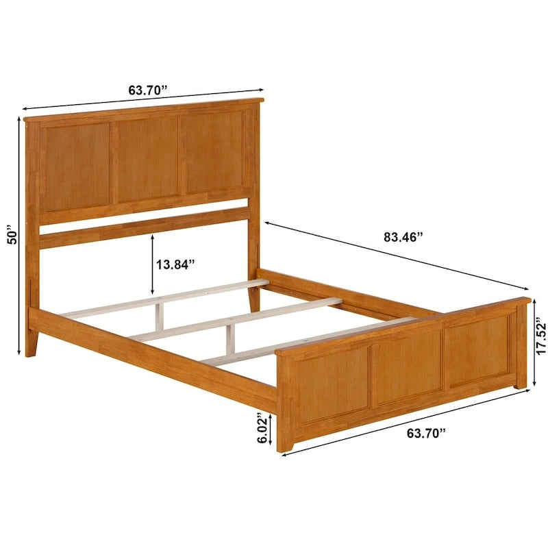 Telaio letto con piattaforma Madison Wood Foundation