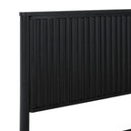 Letto King size in legno massello in stile Transizionale con testiera a pannelli