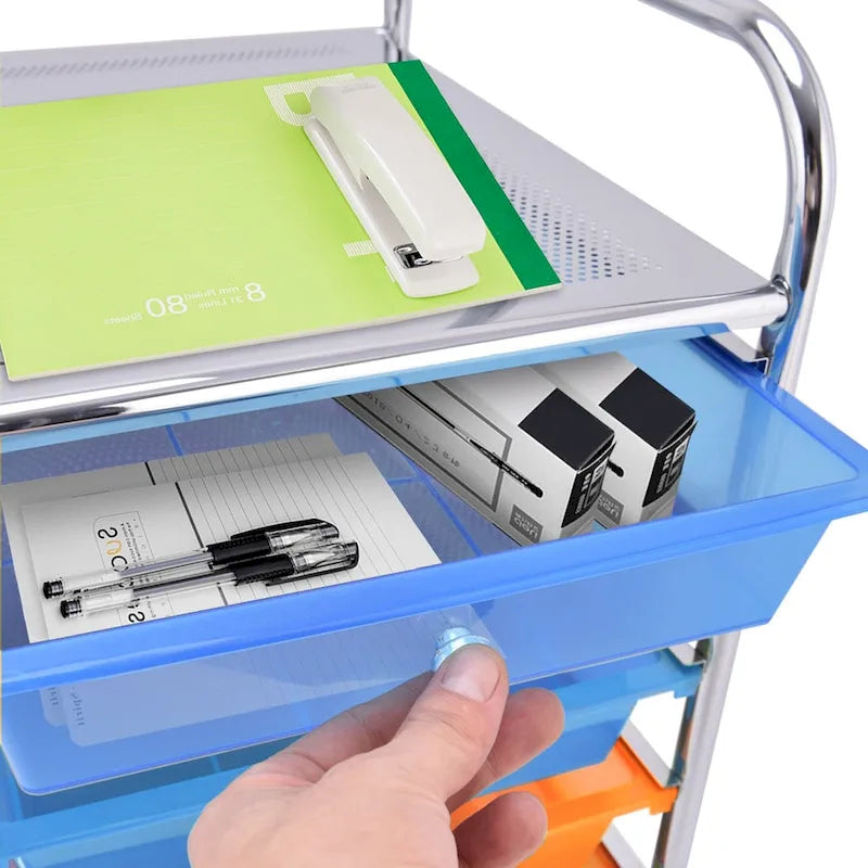 Carrello portautensili mobile a 15 cassetti con ruote