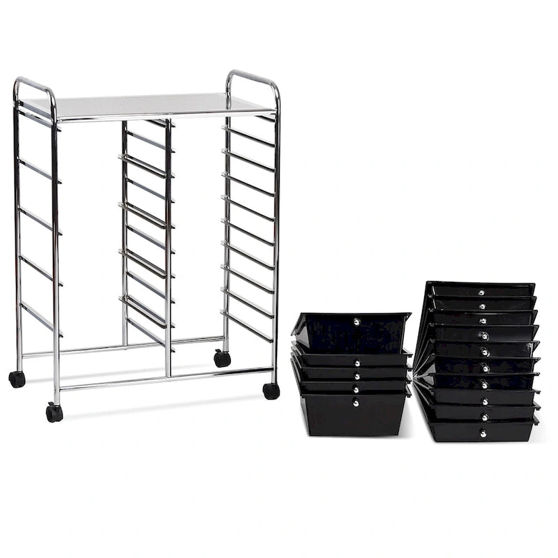 Carrello portautensili mobile a 15 cassetti con ruote