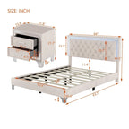 Letto imbottito con piattaforma (controlla le opzioni prima di effettuare un ordine)