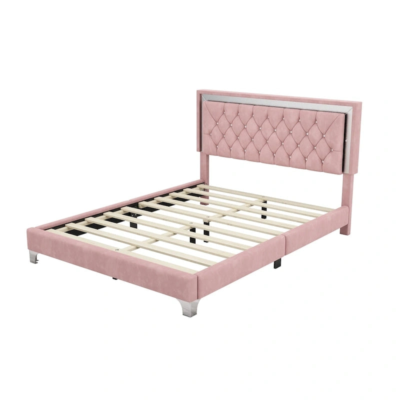 Letto imbottito con piattaforma (controlla le opzioni prima di effettuare un ordine)