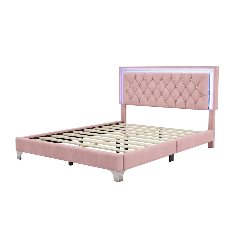 Letto imbottito con piattaforma (controlla le opzioni prima di effettuare un ordine)