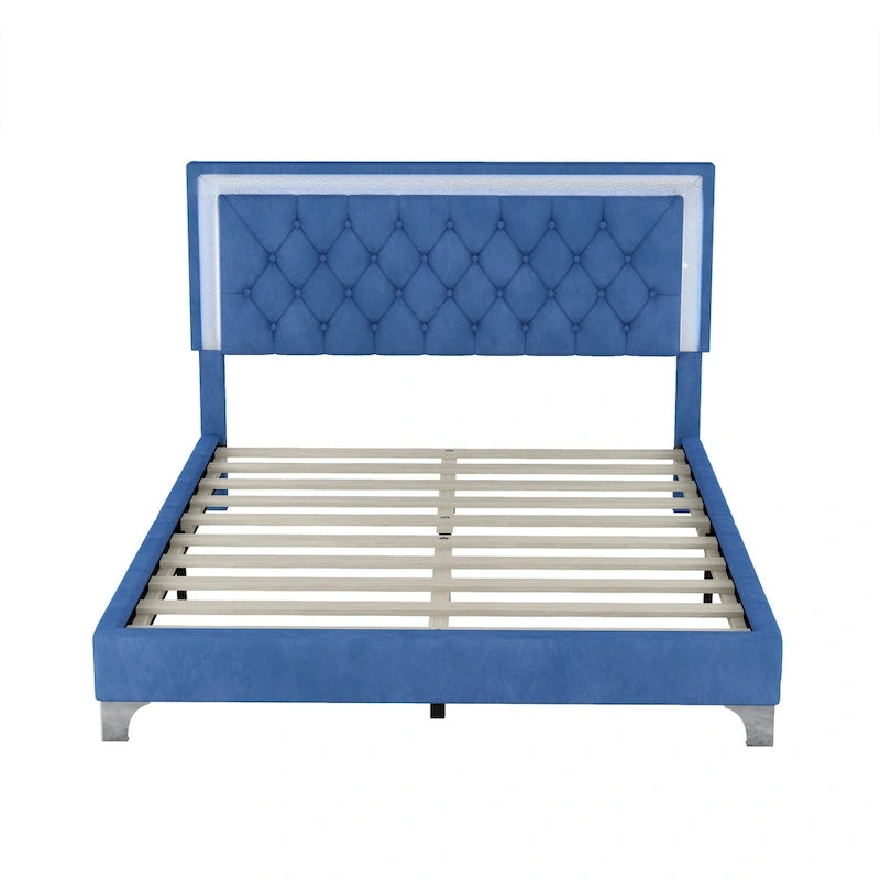 Letto imbottito con piattaforma (controlla le opzioni prima di effettuare un ordine)