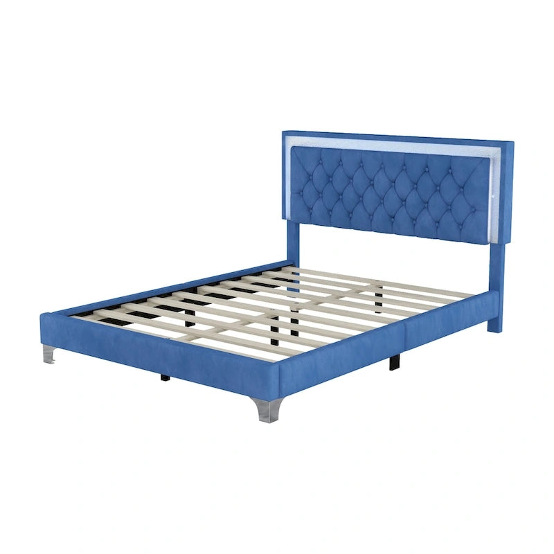 Letto imbottito con piattaforma (controlla le opzioni prima di effettuare un ordine)