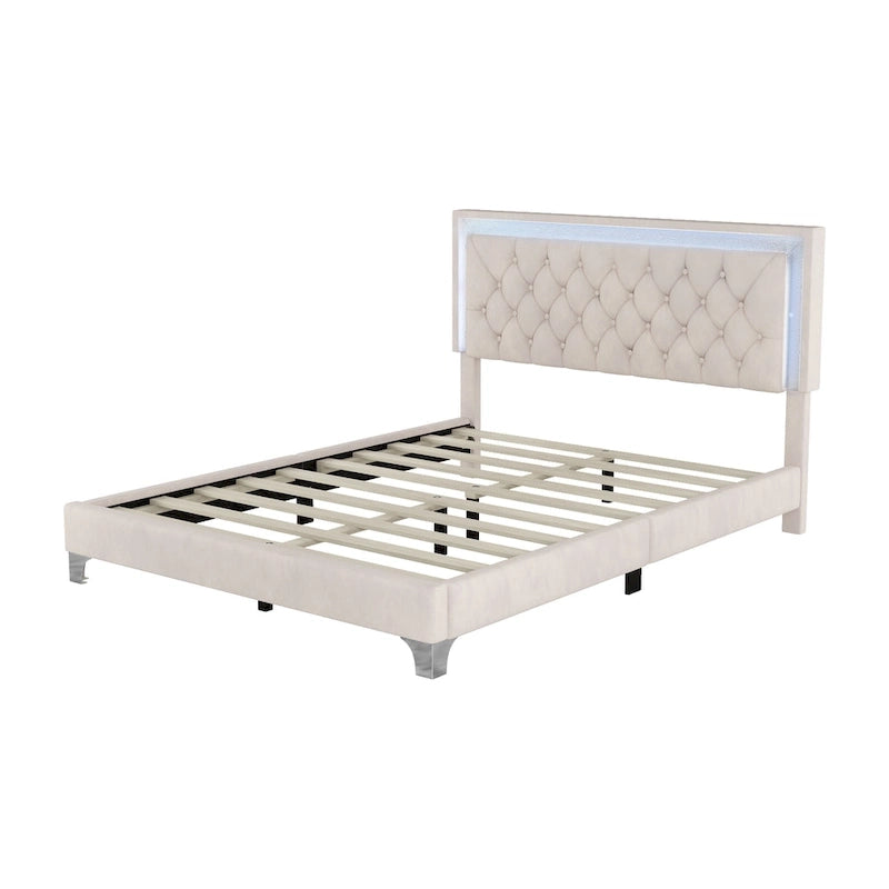 Letto imbottito con piattaforma (controlla le opzioni prima di effettuare un ordine)