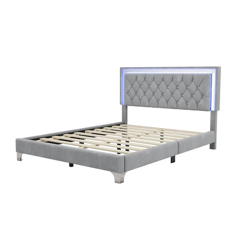 Letto imbottito con piattaforma (controlla le opzioni prima di effettuare un ordine)