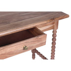 Scrivania Delisle Mid-Century a 1 cassetto in acacia, marrone chiaro