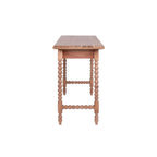 Scrivania Delisle Mid-Century a 1 cassetto in acacia, marrone chiaro