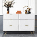 6 Drawer Dresser Drawer Chest Tall Storage Cabinet Organizer Unit Bedroom Living Room