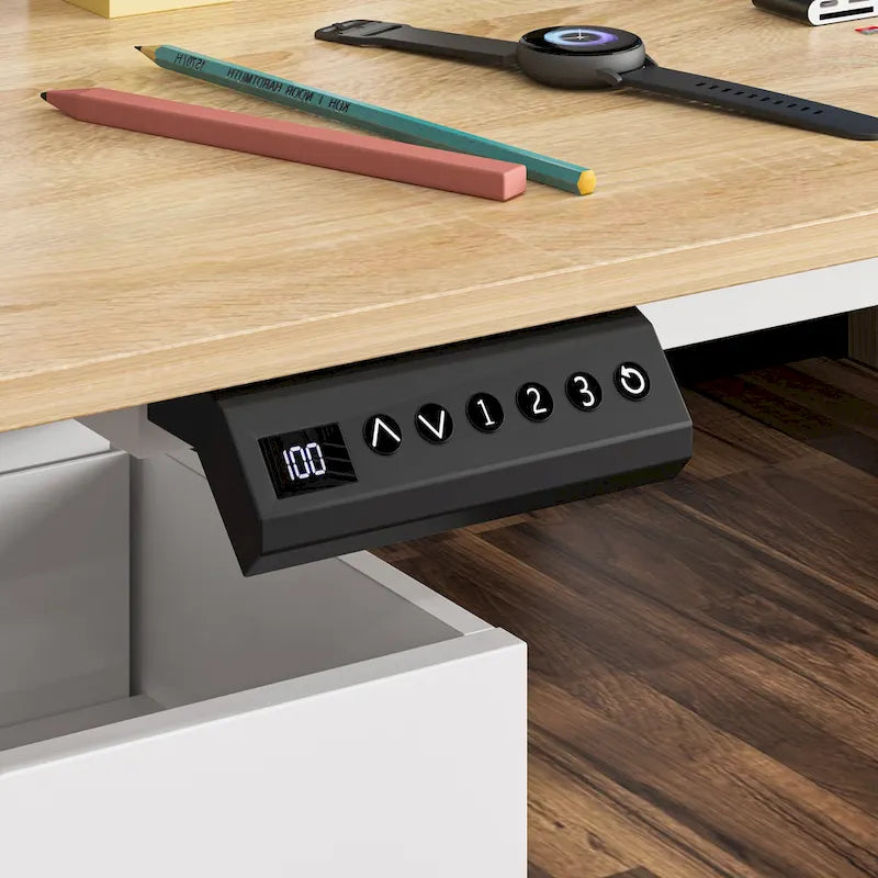 63 scrivanie regolabili dal design ergonomico con ampio spazio di archiviazione e funzione stand-up