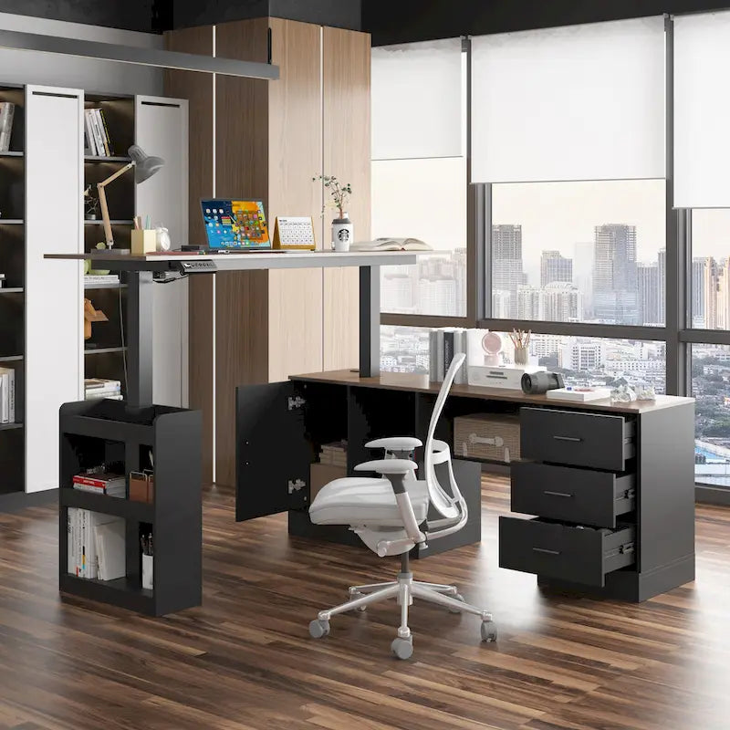 63 scrivanie regolabili dal design ergonomico con ampio spazio di archiviazione e funzione stand-up