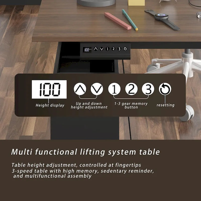 63 scrivanie regolabili dal design ergonomico con ampio spazio di archiviazione e funzione stand-up
