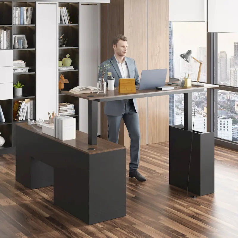 63 scrivanie regolabili dal design ergonomico con ampio spazio di archiviazione e funzione stand-up