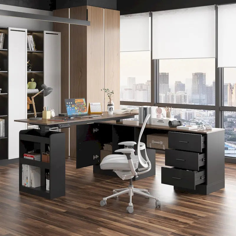 63 scrivanie regolabili dal design ergonomico con ampio spazio di archiviazione e funzione stand-up