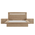 Set mobili camera da letto Malibu 4 pezzi con letto e comò