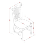 Set di 5 pezzi tavolo e sedie da cucina per piccoli spazi