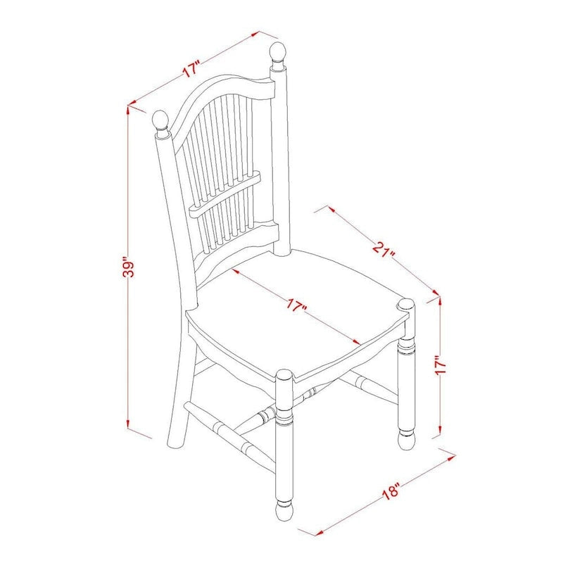 Set di 5 pezzi tavolo e sedie da cucina per piccoli spazi