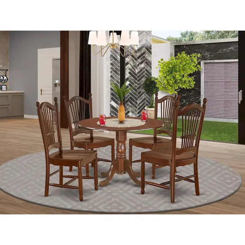 Set di 5 pezzi tavolo e sedie da cucina per piccoli spazi