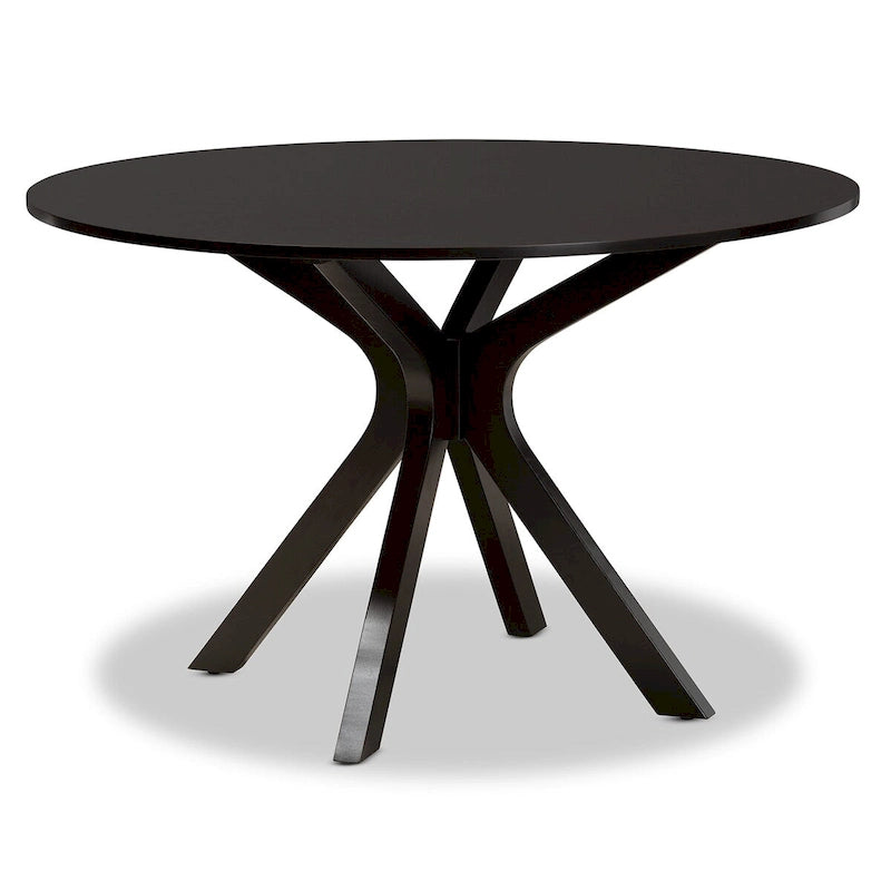 Tavolo da pranzo rotondo moderno Kenji 45" con base a piedistallo