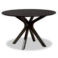 Tavolo da pranzo rotondo moderno Kenji 45" con base a piedistallo