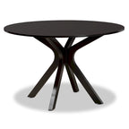 Tavolo da pranzo rotondo moderno Kenji 45" con base a piedistallo