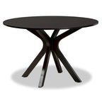 Tavolo da pranzo rotondo moderno Kenji 45" con base a piedistallo
