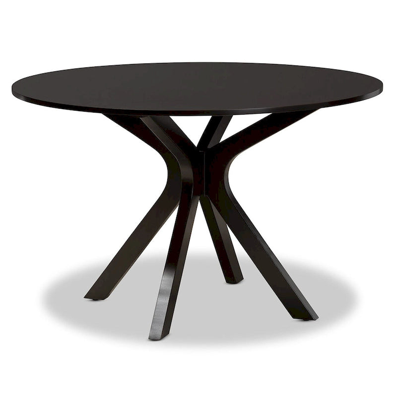 Tavolo da pranzo rotondo moderno Kenji 45" con base a piedistallo