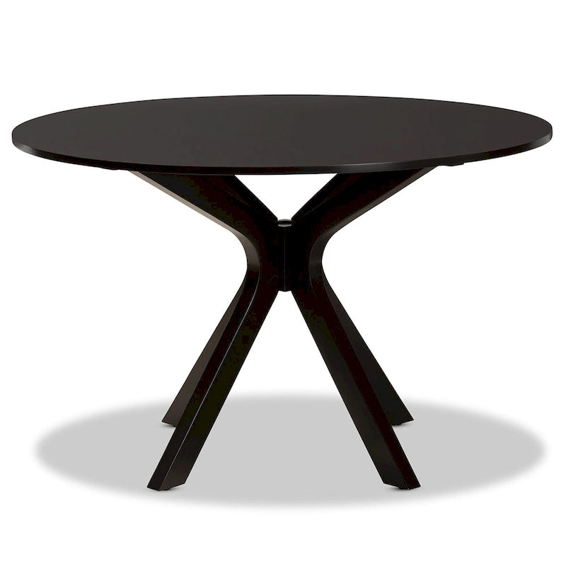 Tavolo da pranzo rotondo moderno Kenji 45" con base a piedistallo