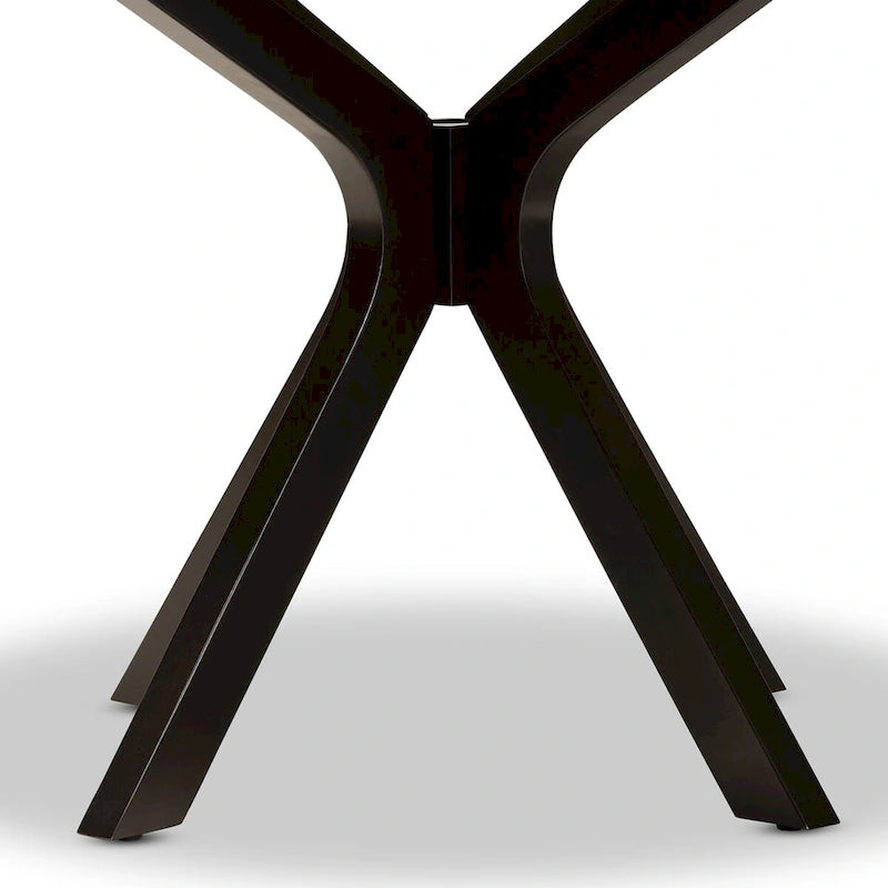 Tavolo da pranzo rotondo moderno Kenji 45" con base a piedistallo