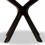 Tavolo da pranzo rotondo moderno Kenji 45" con base a piedistallo
