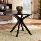 Tavolo da pranzo rotondo moderno Kenji 45" con base a piedistallo