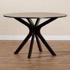 Tavolo da pranzo rotondo moderno Kenji 45" con base a piedistallo
