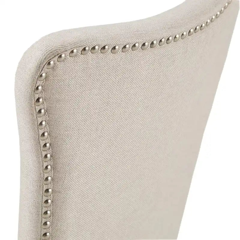 Sedie da pranzo imbottite Willa Fabric Wingback (set da 2)