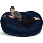 Pouf a sacco da 6 piedi (183 cm), poltrona a sacco grande in memory foam