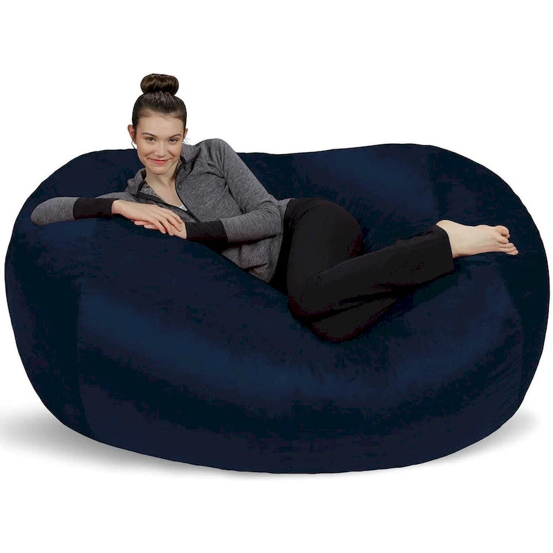 Pouf a sacco da 6 piedi (183 cm), poltrona a sacco grande in memory foam