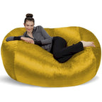 Pouf a sacco da 6 piedi (183 cm), poltrona a sacco grande in memory foam