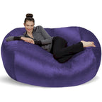 Pouf a sacco da 6 piedi (183 cm), poltrona a sacco grande in memory foam