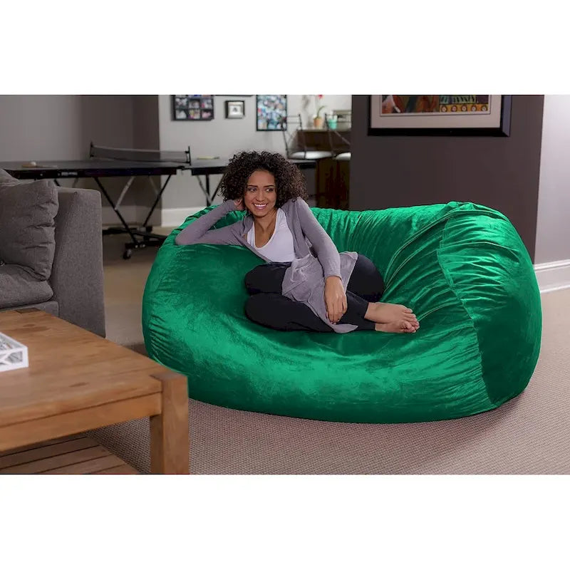 Pouf a sacco da 6 piedi (183 cm), poltrona a sacco grande in memory foam