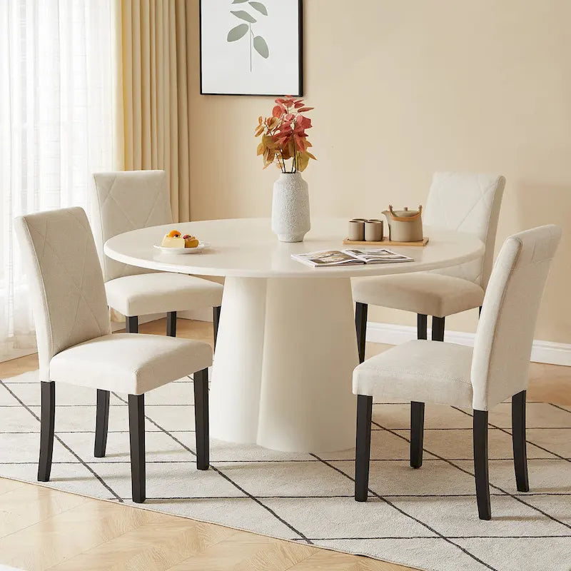 Javlergo Dining Chairs Set of 2/4/6, Upholstered Kitchen Chairs Dining Room Side Chair with Padded Seat Back