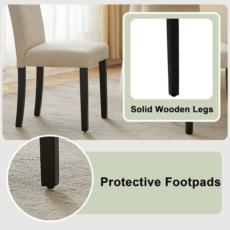 Sedie da pranzo moderne imbottite set da 4 con gambe in metallo