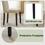 Sedie da pranzo moderne imbottite set da 4 con gambe in metallo