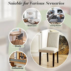 Sedie da pranzo moderne imbottite set da 4 con gambe in metallo